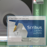Scribus 1.4 RC1 in openSUSE RC2