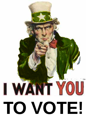 I want you to vote (green)