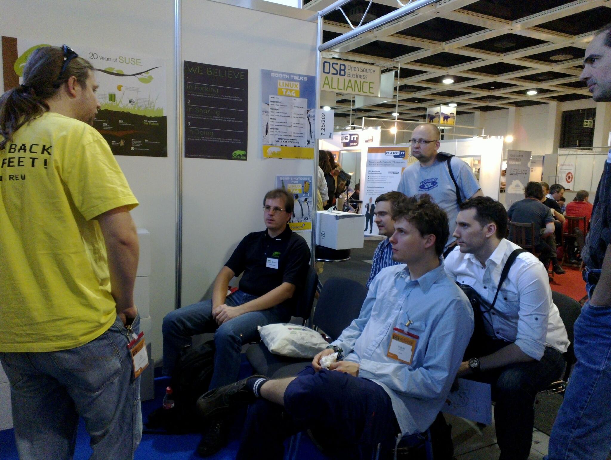 booth talk at openSUSE Booth