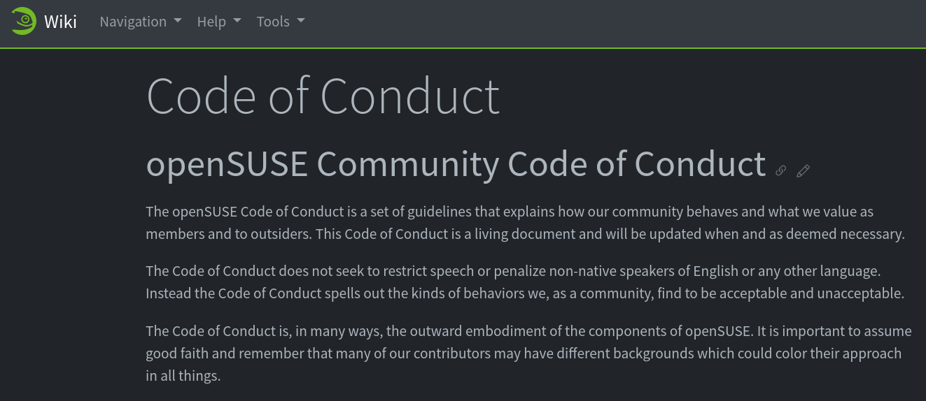 openSUSE Finalizes New Code of Conduct