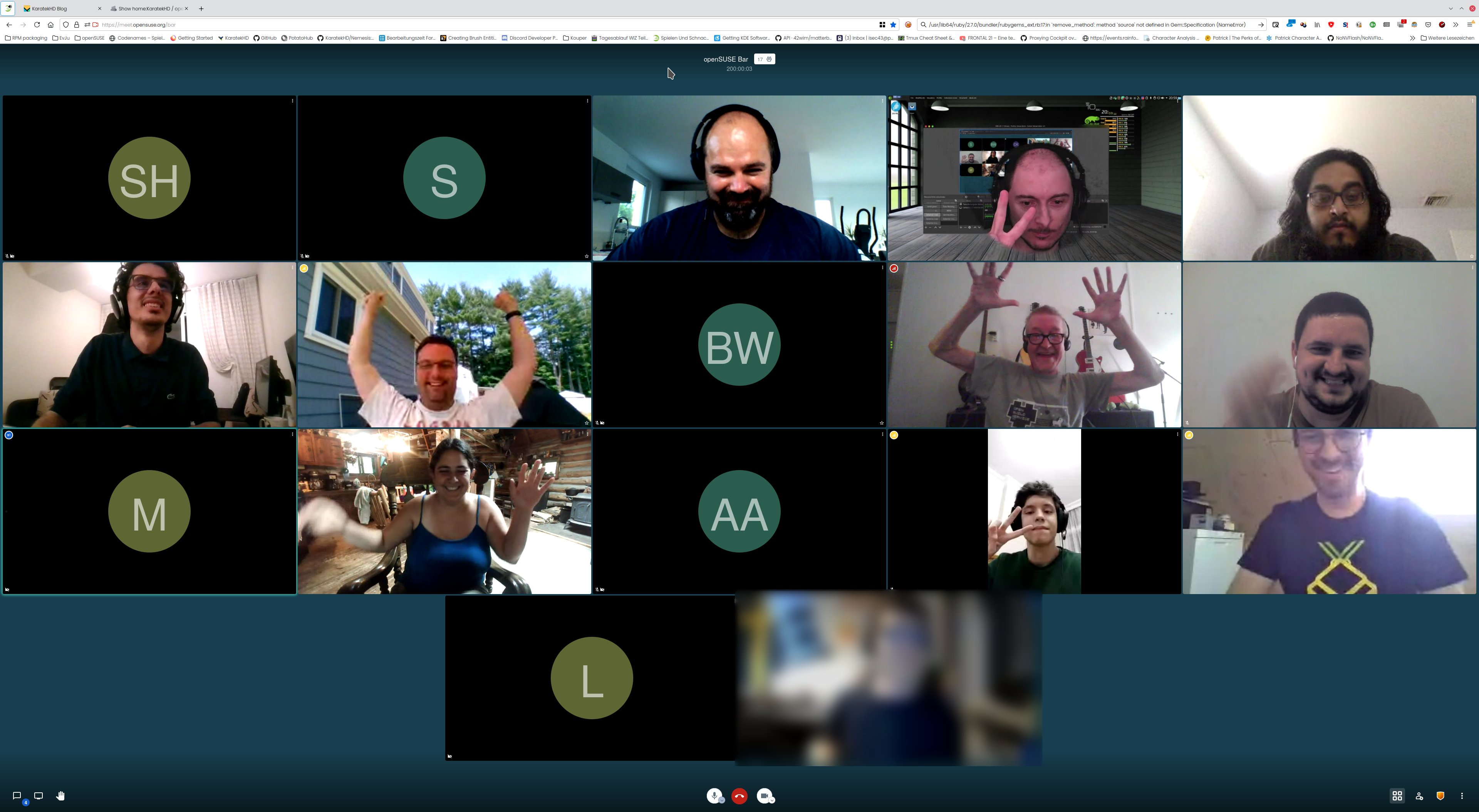 openSUSE Community Plans Virtual Bar Anniversary
