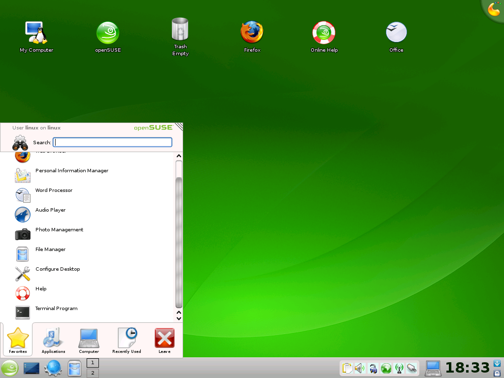 Open Suse Kde