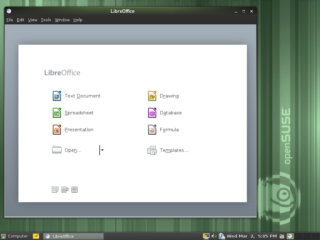 LibreOffice on GNOME in openSUSE 11.4