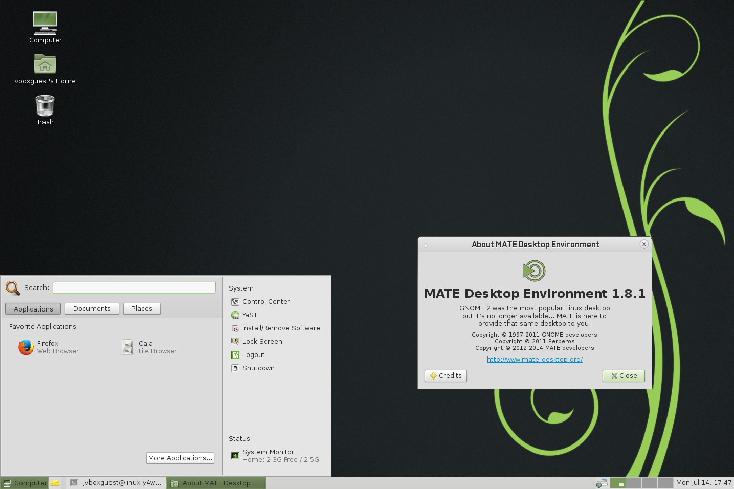 mate desktop