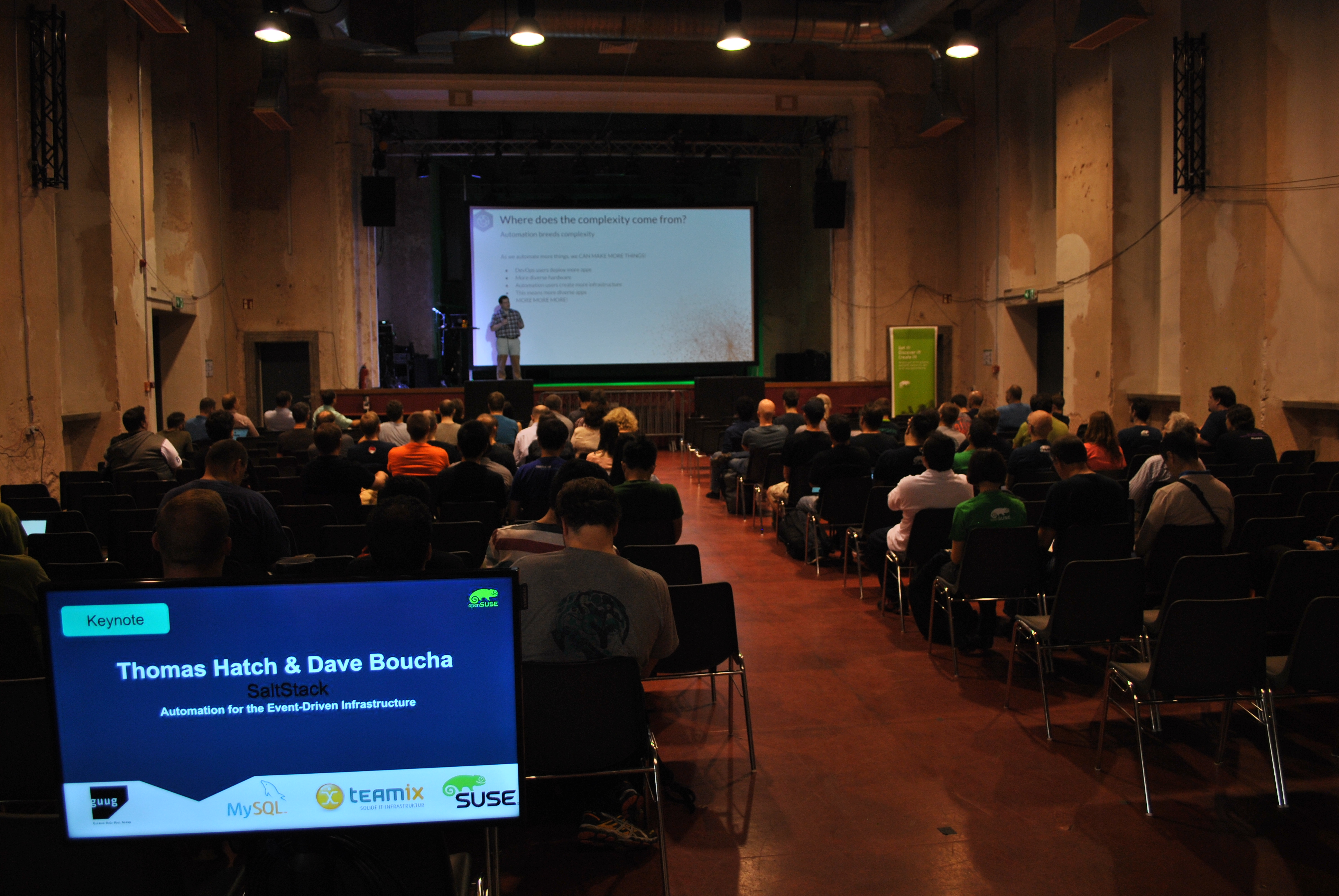 SaltStack Chief Technical Officer and technical founder Thomas Hatch talks about the evolution of Salt and IT automation at the openSUSE Conference on June 22. 