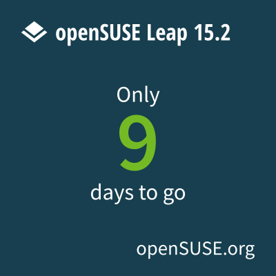 Help promote openSUSE Leap 15.2!