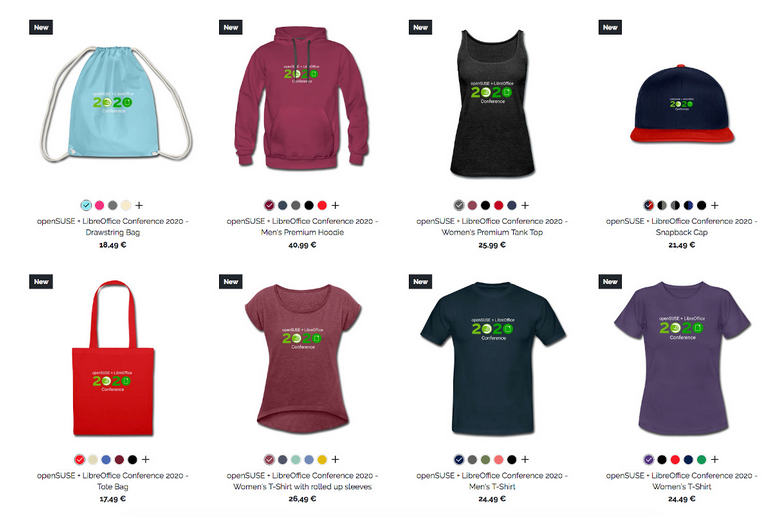 Get cool merchandise for upcoming openSUSE + LibreOffice Conference