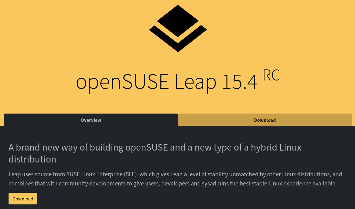 Si avvicina il rilascio di openSUSE Leap 15.4