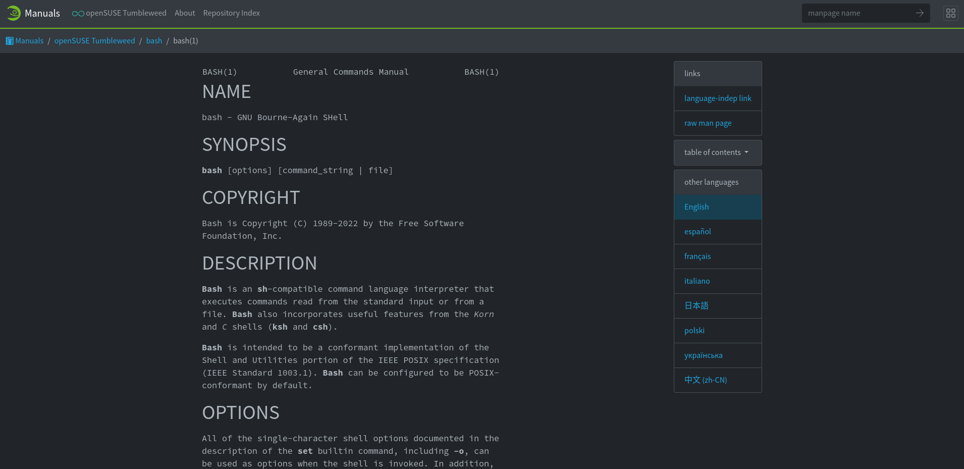openSUSE site Aligns with Upstream Documentation
