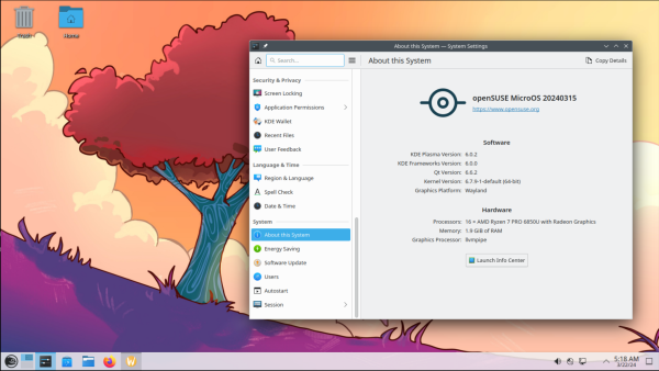 Plasma arrive dans les versions d'openSUSE
